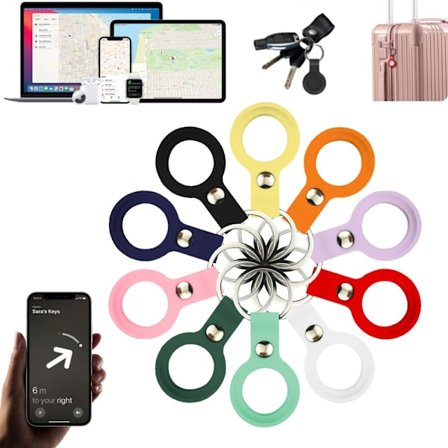 AirTag skal nyckelring design fodral se i Iphone / Ipad - FÄRG