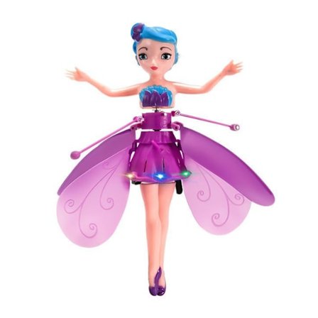 Lille Prinsesse Roterende Lysende Dukke Dansende Gestusinduktion Flyvende Legetøj