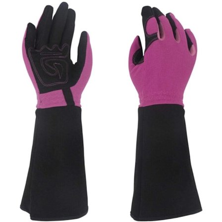 Havehandsker, havehandsker der er resistente over for torne og snit - Lange handsker til beskæring af roser - Lange havehandsker til kvinder og mænd 