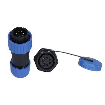 Högkvalitativ LP20 icke-svetsande bakre mutter IP68 vattentät flygkontakt och uttag