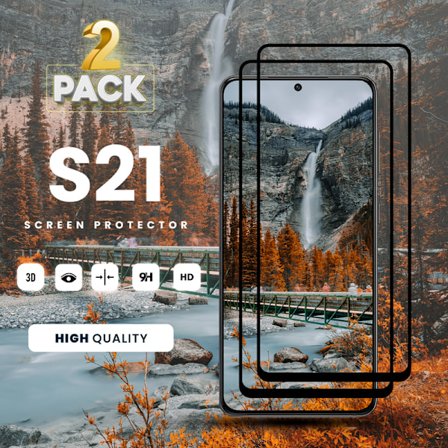 2-Pack Samsung Galaxy S21 - Härdat Glas 9H - Super Kvalitet