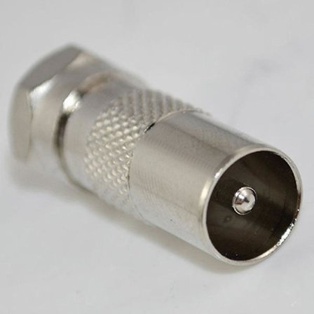 F-type koaksial F-plugg hann til Pal hunn jack-kontakt adapter F