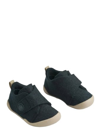 Wheat Indoor Shoe Fleecy - Navy - 23