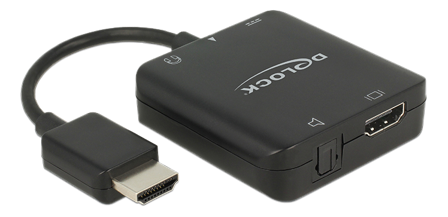 Delock 4K compact - HDMI-lydsignalutskiller