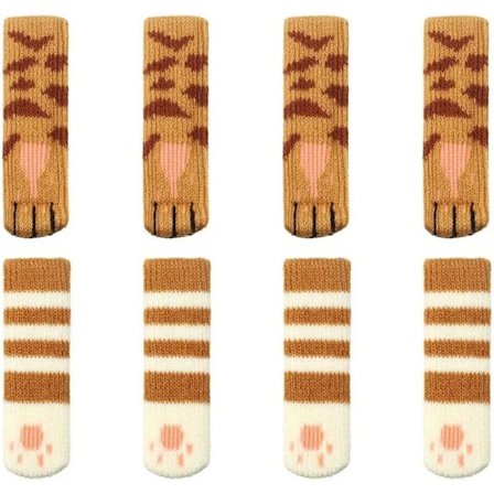 8 st Stickade Bords- och Stolsbensskydd, Stolsbensstrumpor, Möbelskydd mot Halka, Stolsfotskydd Benkuddar