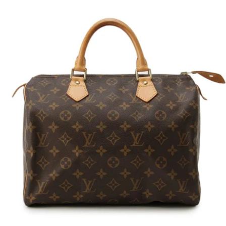 Louis Vuitton Vintage Pre-owned Polyester hndtasker Brun, Dame Vintage Tasker, Størrelse: ONE Size