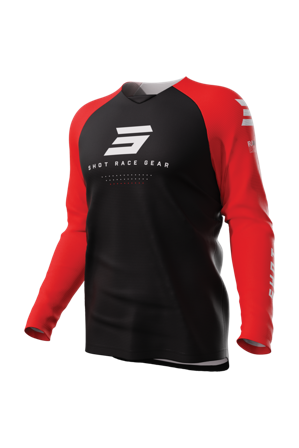 Bluză Motocross Shot Escape roșu XS