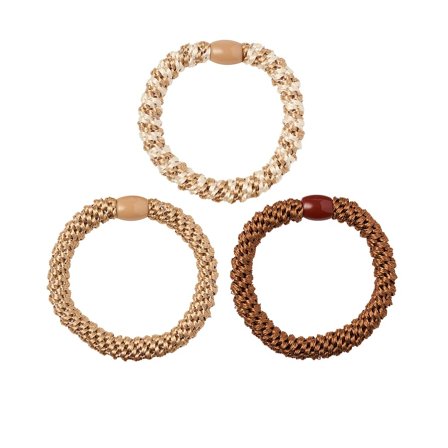 KICKS Beauty Woven Hair Tie Brown, Hår, Hårpynt, Hårelastikker