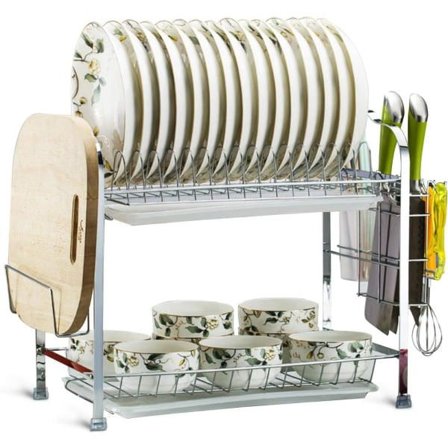 RU-Disktork, 2-vånings diskställ med redskapsställ, kniv