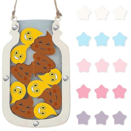 Belønningsdiagram til børn, Belønningskrukke til småbørn, Adfærdsbelønningsdiagram og Pligtplan til drenge piger God opførsel Hjem