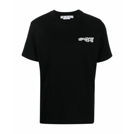 Off White T-Shirts , Zwart , Heren , Maat: XL
