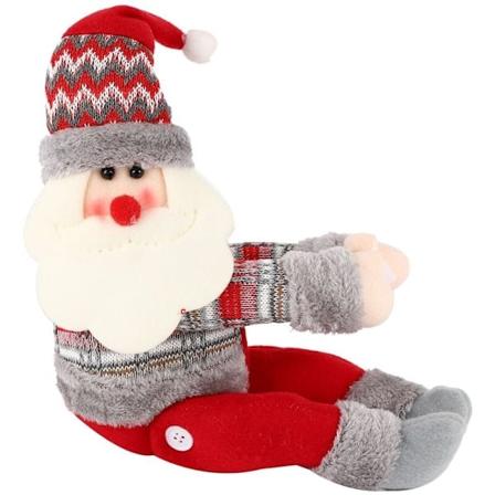 Juldekorationer med spännen för jultomten snögubbe fönsterdekoration festtillbehör barn jultomtepresenter