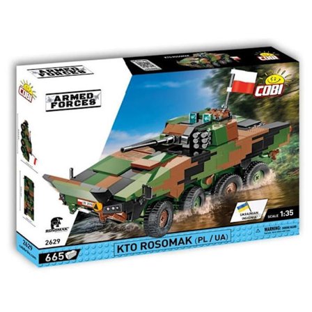 Byggekasse - COBI - KTO Rosomak - Kaki - 666 dele - At samle selv