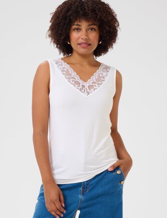 Cream Crtrulla Top - White - L