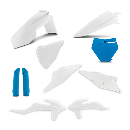 Kit Plastiche Completo Acerbis Bianco-Blu - KTM 125 SX 2019-2022