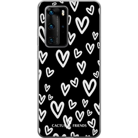 Yhteensopiva Puhelinkuori Huawei Huawei P40 Pro Cactus and Friends - Handdrawn Love Chaos
