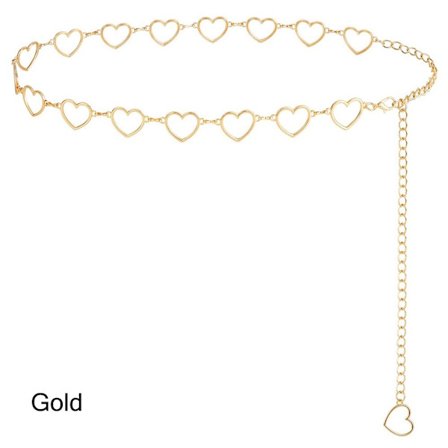 Kædebælte til kvinder Metal taljekædebælte GULD Guld