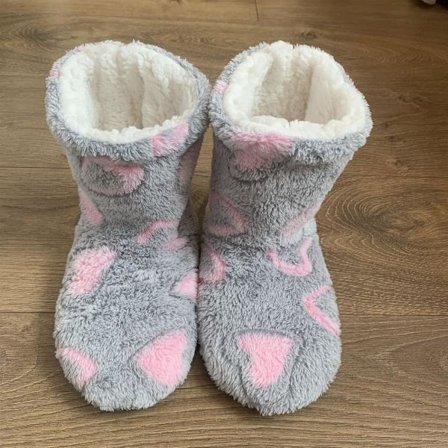 Gulvsokker for barn, fleeceforede og fortykkede bomullssko, varme gulvstøvletter, varme bomullssko for innendørs bruk