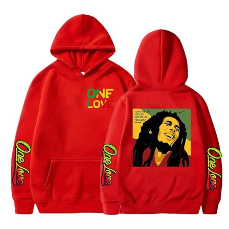 Rapper Bob Marley Hoodie Mænd Mode Kappa Dreng Uvtröja Barn Hip Hop Dame Svedtröjer Egen Reggae One Love Hoody Gothic Herretøj