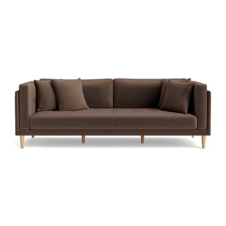 Cali 3 personers sofa - Riviera Brun - 220x92x76 - Sofa, 3 personers sofa
