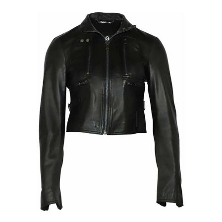 Dolce & Gabbana Pre-owned Pre-owned Biker Jakke Sort, Dame