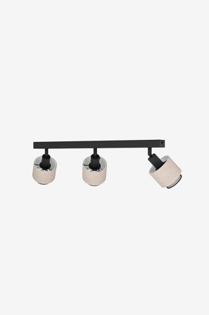 EGLO - LED-spot Rosley Black / .Linen - Svart - Spotlys - Fra Homeroom