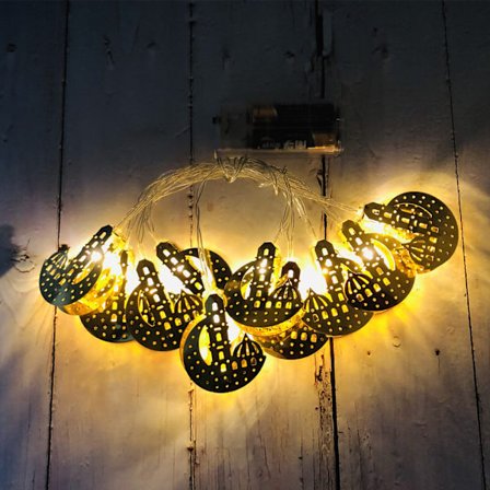 Baghavebelysning, måneform praktiske udendørs terrasselys til hjem, have, terrasse