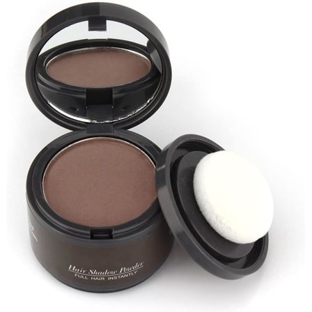 Hårlinjepudder, Hårfarve til hårrødder, Øjeblikkelig hårfarveskygge Dækker grå hårrødder, Hår-touch-up, Tyndt hårpudder 4g