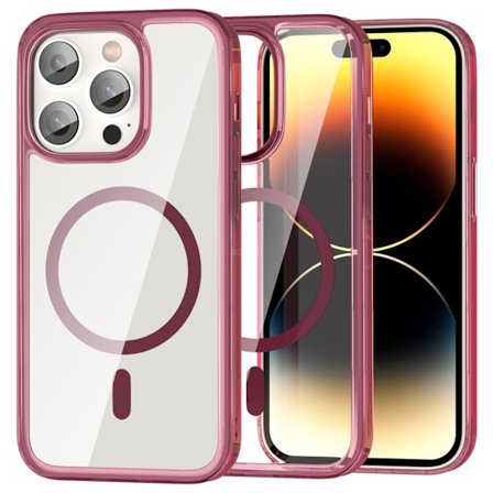 ColorPop iPhone 14 Pro Skal CH MagSafe Transparent/Röd