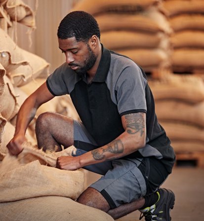 Fristads Herr Serviceshorts stretch 2543 LWR, Grå/Svart