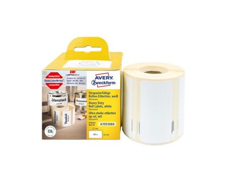 AVERY Etikett slitstark 57x32mm 400/fp - Lyreco - Emballage och lagerutrustning - Etiketter och godsmärkning - Vattenfasta etiketter