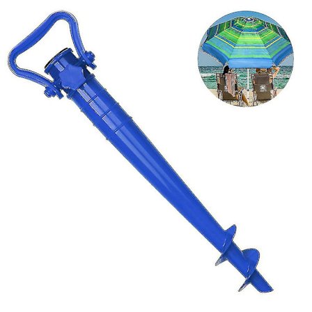 Parasollhållare Strand Eller Jord Grön Med Markpluggar För Parasoll 25-35 Mm