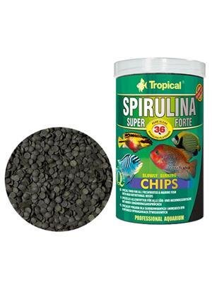 Tropical Spirulina Forte Chips Fiskefôr - 1L