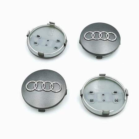 Passer til Audi 60mm navkapsel A6 C5 hjullogo, 4-delt