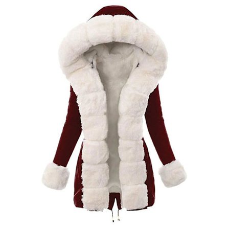 Naisten takki, valkoinen pehmotakki, naisten talvitakki, puuvillatakki, hupullinen lämmin ulkotakki