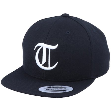 Kiddo Cap - Kids T Letter 3D Black Snapback Snapback Black Cap - @ Hatstore