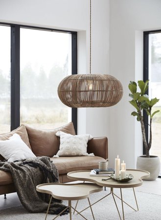 Zuri taklampe Ø61 - naturrotting