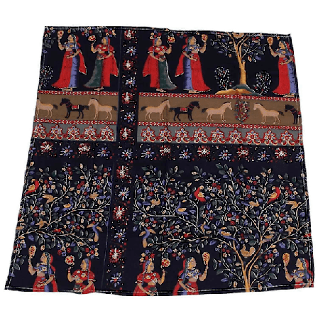 Puuvilla-pellava Muoti Eksoottinen Painettu Pestävä Pöytäliina Vintage Neliö Illallinen Piknik Pöytäliina Ho