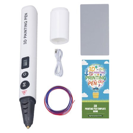 3D-utskrift penna ergonomisk justerbar digital 3D-utskrift penna med förbrukningsbar stencilbok transparent ritplatta