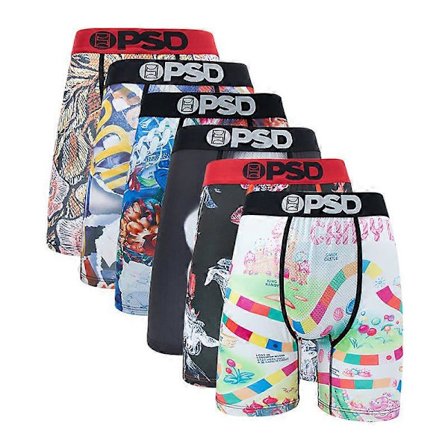 6 st Mode Tryck Herr Underkläder Boxer Cueca Manliga Trosor Underkläder Herr Kalsonger Trosor Boxershorts Sexiga S-