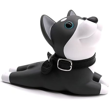 Kreativ hvalpedørstopper (sort hund), sød hundedørstopper, dekorativ dørkile til hjemmet og kontoret