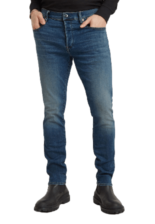 G-Star 3301 Slim Jeans Herr Blå 3634