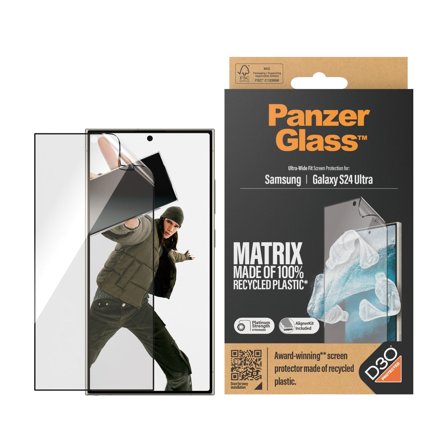 Panzer ECO MATRIX Samsung Galaxy S24 Ultra | Ultra-Wide Fit w. AlignerKit Screen Protector PanzerGlass - High quality tempered glass screen protector