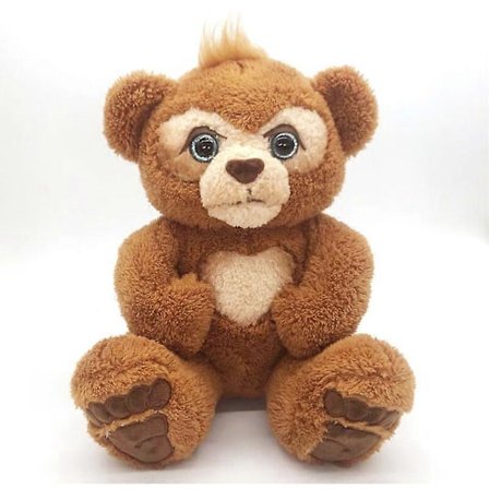 Interaktiv Kos Teddybjørn Cubby, den nysgjerrige flerfargede bjørnen