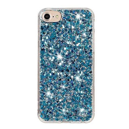 Kompatibel Kompatibel med iPhone 6 / 7 / 8 / SE (2020) (2022) Epoxy TPU Telefon Cover Stødsikkert Glitter Pulver Dekor Telefon Cover
