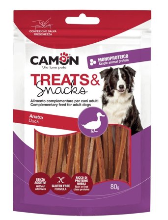 Camon Strips di Anatra Snack Cani 80g
