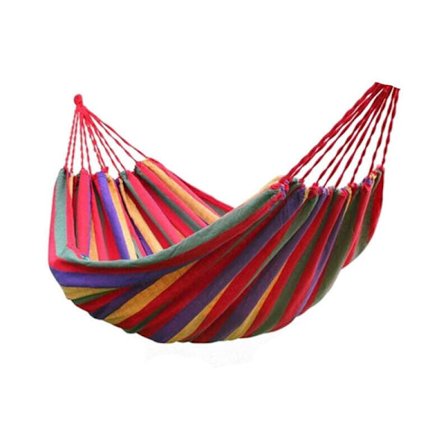 Bärbar hängmatta med bärväska 260x80cm stark, hållbar och enkel att sätta upp för trädgård, strand, camping, vandring