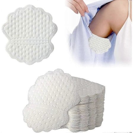 50 stk. svedabsorberende indlæg til armhuler, store selvklæbende svedindlæg til armhuler