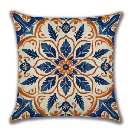 Kukkakuvioiset koristetyynynpäälliset, 4 kpl, 45x45 cm, kesäiset neliönmuotoiset koristetyynynpäälliset sohvalle, värikkäät kukkakuosiset tyynyliinat