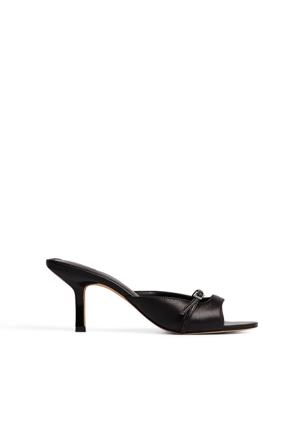 Claire Rose x NA-KD Mules à boucle - Chaussures en cuir - Noir - EU 38